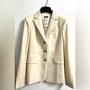 Italian Wool Crepe Blazer/Jacket, Fully Lined, New with Tags